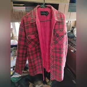 Vintage Northern Territory RED PLAID Button Up Jacket Men's XL